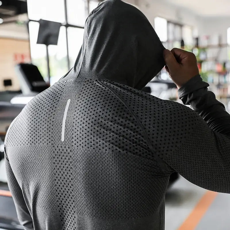 Mens Fitness Tracksuit Running Sport Hoodie