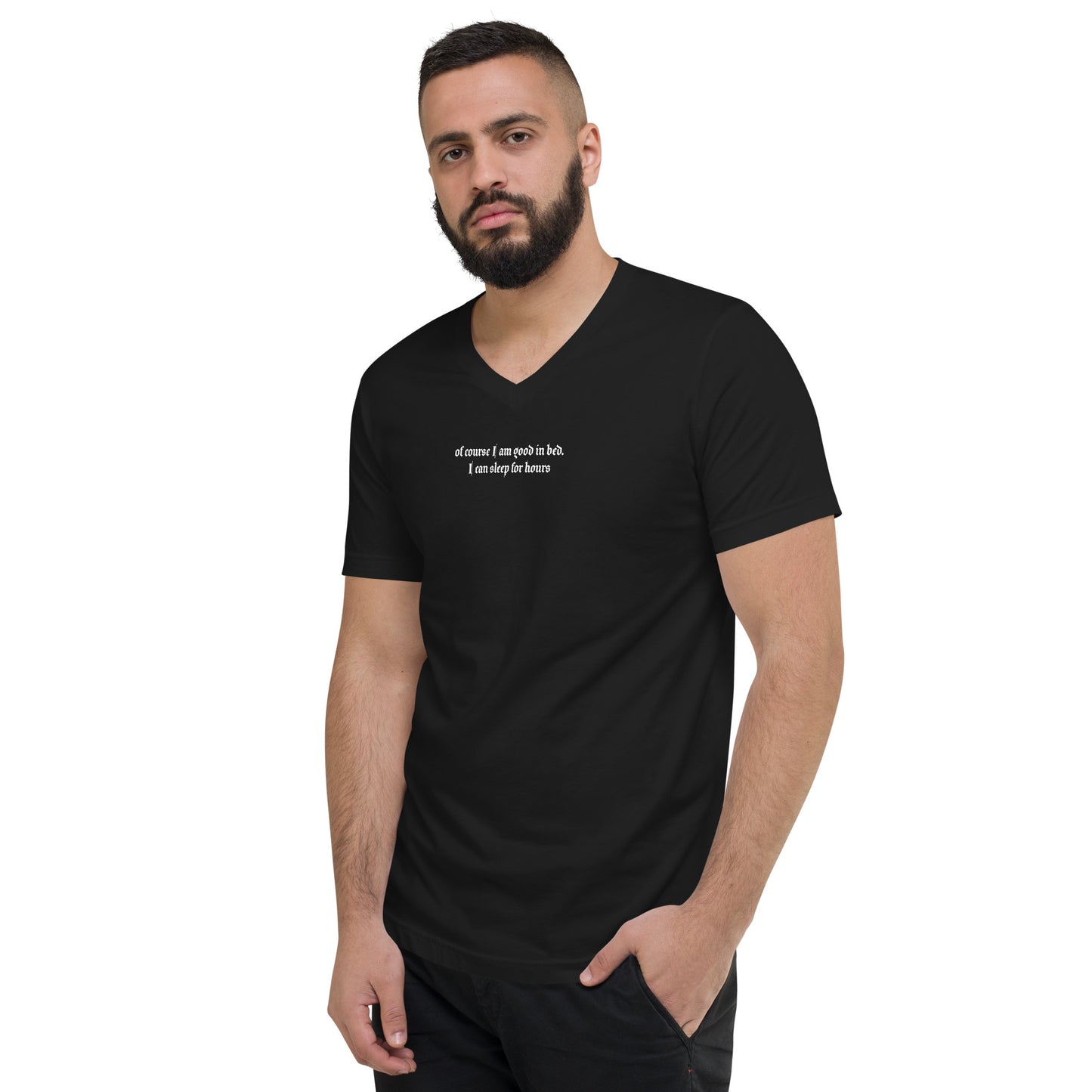 Unisex Short Sleeve V-Neck T-Shirt